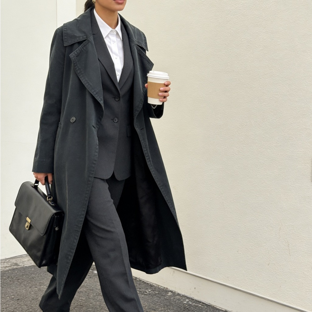 Club Monaco Women's Black Coat